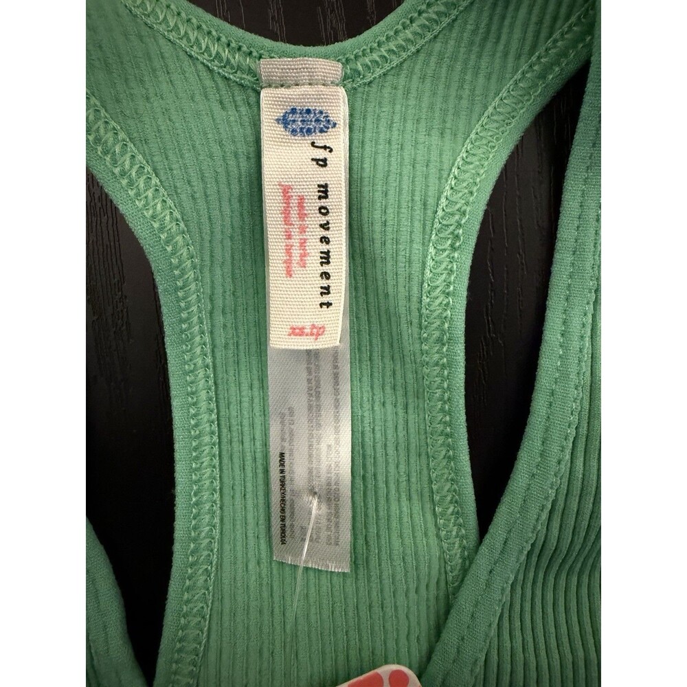 Free People FP Movement Free Throw Crop Tank, Sz XS, Washed Jade, Green, NWT - Picture 3 of 6